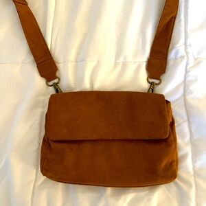 Anthropologie Suede Brown Mini Bag
